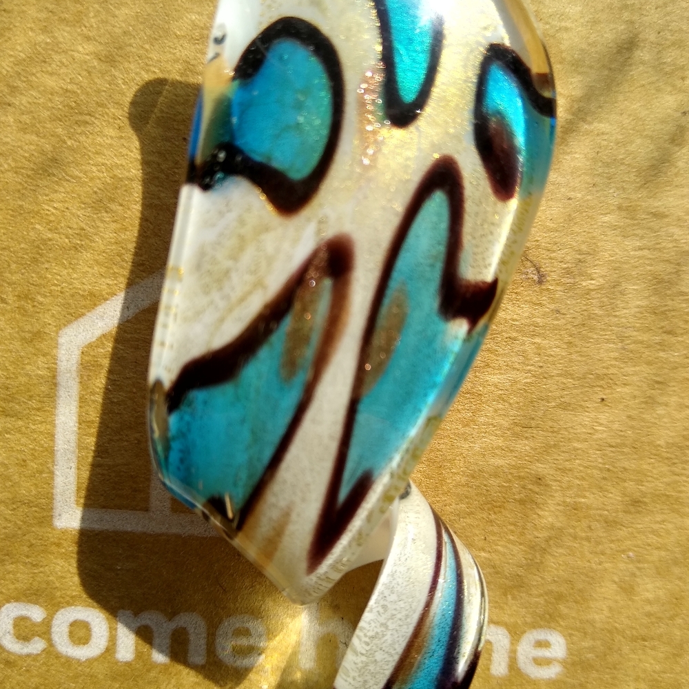 VINTAGE Hand Blown Murano Glass Bottle Stopper